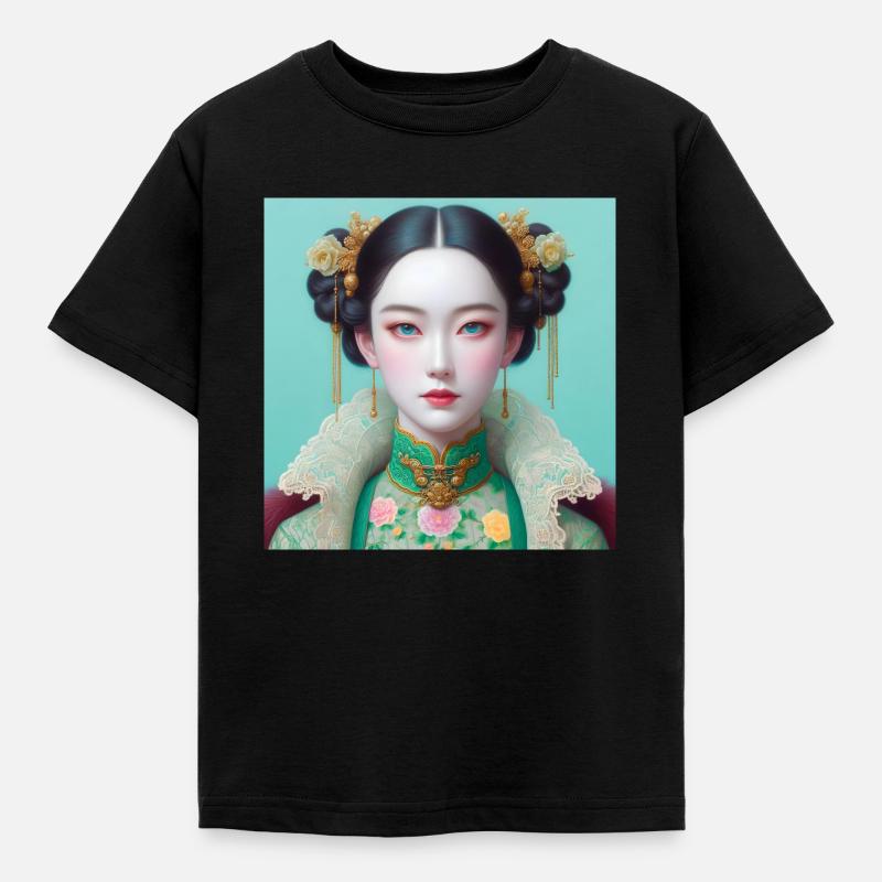 Schmetterlingsmädchen - Kinder T-Shirt - Schwarz
