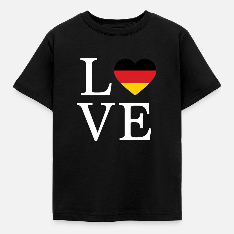 Germany Minimalist Script - Kids' T-Shirt - black