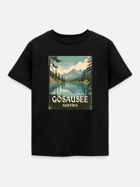 Gosausee - Kinder T-Shirt - Schwarz