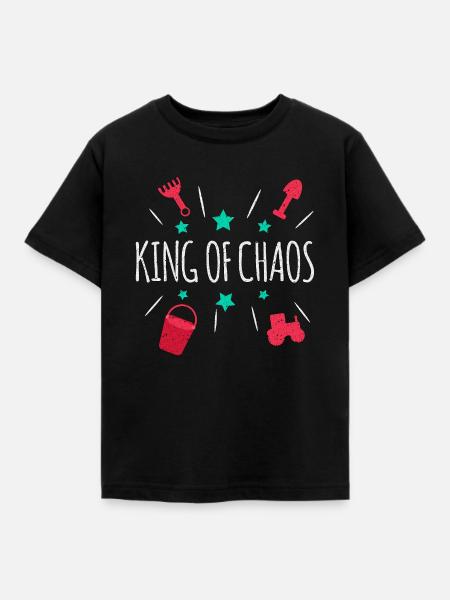 King of Chaos - Kinder T-Shirt - Schwarz
