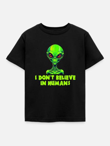 Alien hell - Kinder T-Shirt - Schwarz