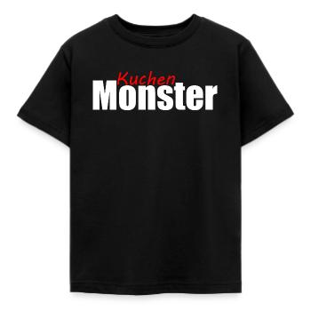 Kuchenmonster Feinschmecker Schlemmer Vielfraß - Kinder T-Shirt - Schwarz - Vorne - AI Model Kid Female (0cm)