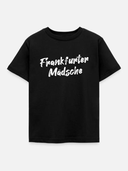 Frankfurter Mädsche Hessen Hessisch - Kinder T-Shirt - Schwarz