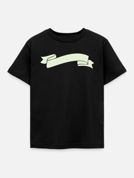 banderole_symbol - Kinder T-Shirt - Schwarz