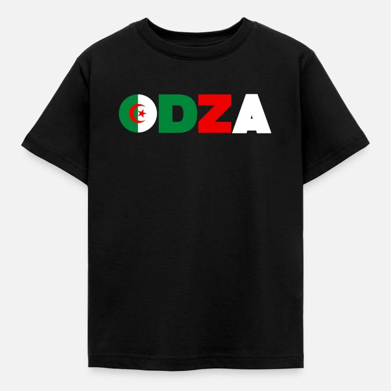 Algerien - Kinder T-Shirt - Schwarz