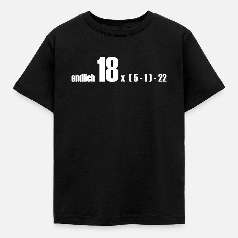 endlich 18 oder doch 50? - Kinder T-Shirt - Schwarz