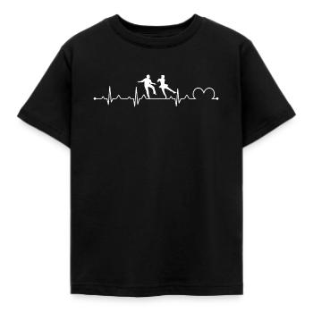 Irish Step Dance Heartbeat EKG Irish Dancer - Kids' T-Shirt - black - Front - AI Model Kid Female (0cm)