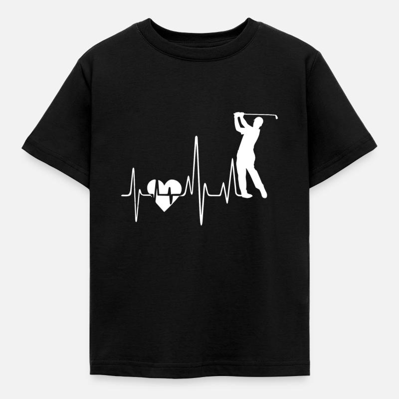 Golf syke - Børne-T-shirt - sort