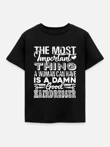 Friseur Guter Friseur - Kinder T-Shirt - Schwarz
