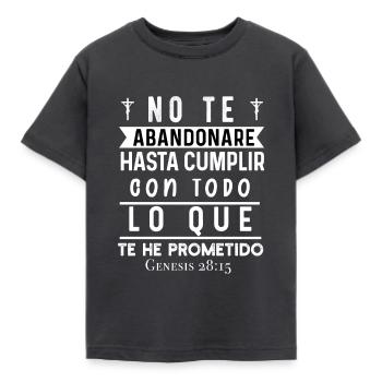 Camiseta Cristiana Para Mujer En Espanol Spanish - Kids' T-Shirt - dark grey - Front - AI Model Kid Female (0cm)