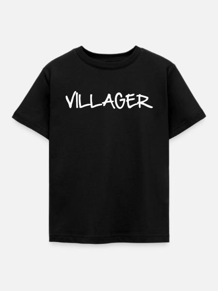 VILLAGER - Kinder T-Shirt - Schwarz