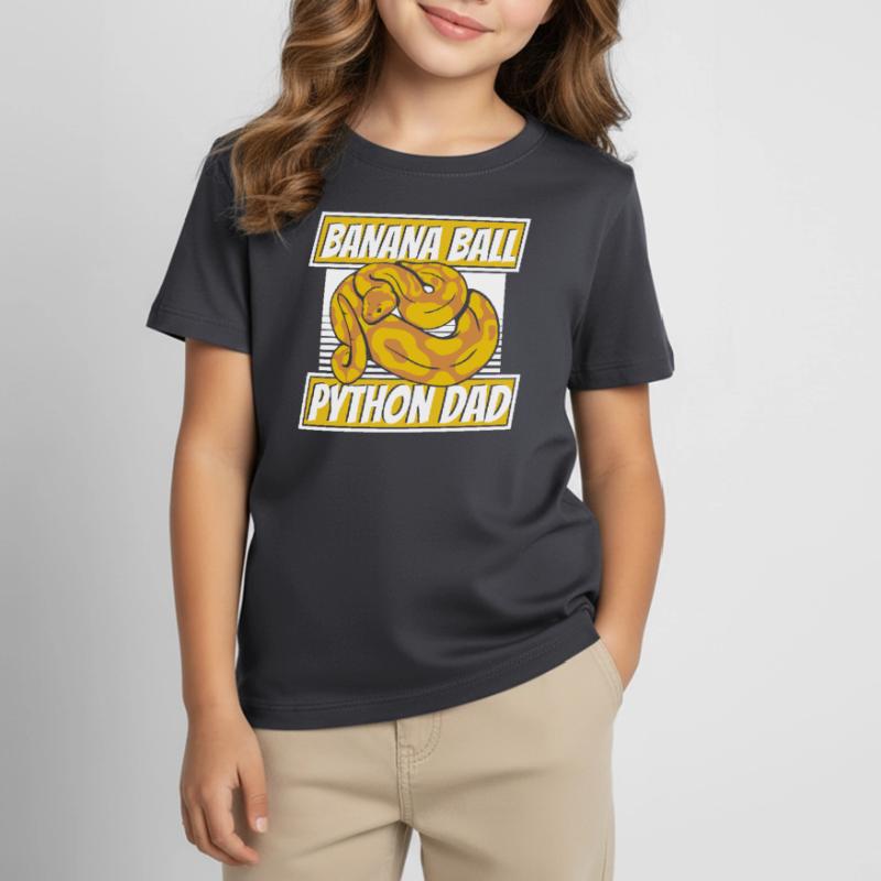 Boule de banane Python Papa Python Serpent Banane T-shirt Enfant