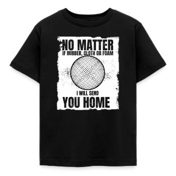 Ich schicke dir Home Game Prisonball Teamplayer - Kinder T-Shirt - Schwarz - Vorne - AI Model Kid Female (0cm)