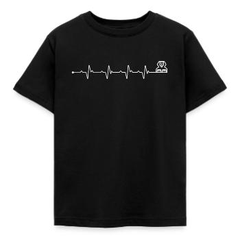 Battement de cœur Grand Sphinx de Gizeh - T-shirt Enfant - noir - Devant - AI Model Kid Female (0cm)