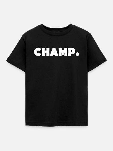 CHAMP - Kinder T-Shirt - Schwarz
