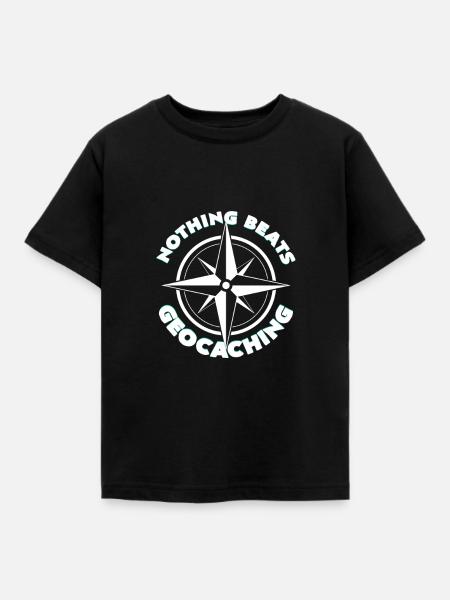 Geocaching - Kinder T-Shirt - Schwarz