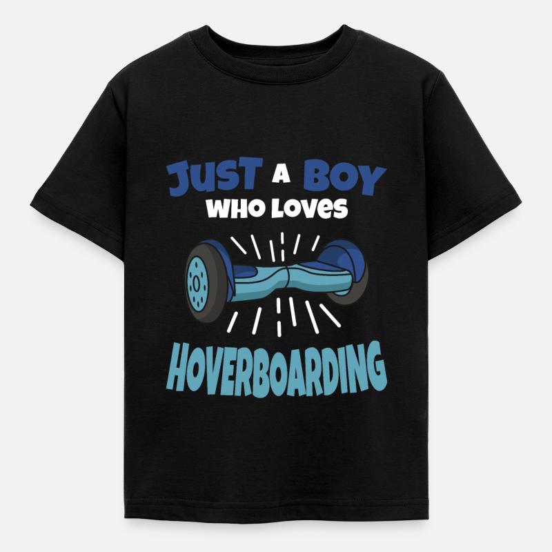 Hoverboard Boy Gift Idea - Kids' T-Shirt - black
