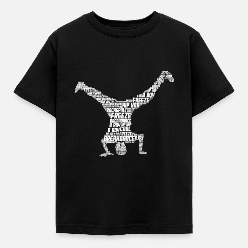 Breakdance Breakdancer Breakdancing - Kinder T-Shirt - Schwarz