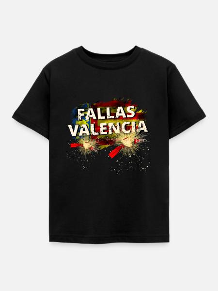 Fallas de Valencia - Kinder T-Shirt - Schwarz