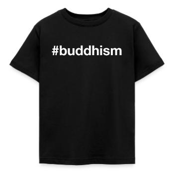 Buddhism Buddhist Buddhismus - Kids' T-Shirt - black - Front - AI Model Kid Female (0cm)