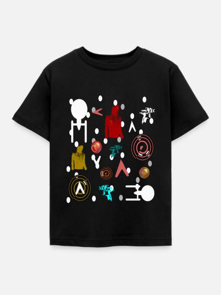 Science Fiction bunt - Kinder T-Shirt - Schwarz