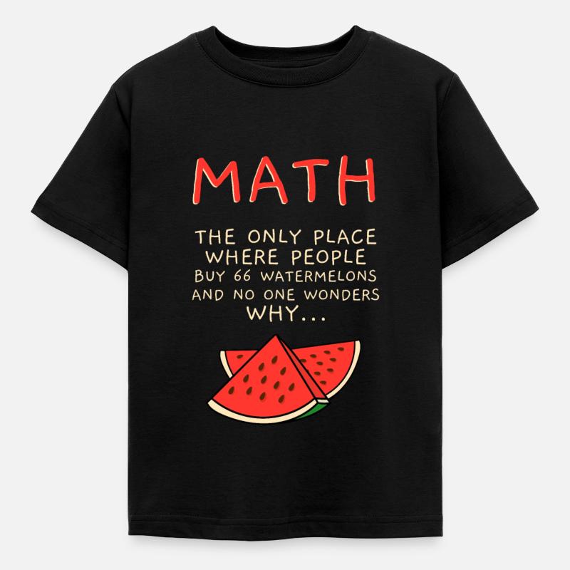 Math - Kids' T-Shirt - black