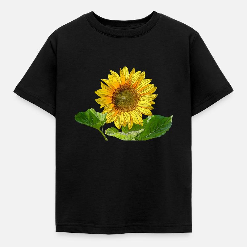 Sunflower - Kids' T-Shirt - black