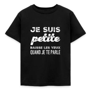 Je suis petite taille humour - T-shirt Enfant - noir - Devant - AI Model Kid Female (0cm)