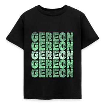Gereon Gereon - Kinder T-Shirt - Schwarz - Vorne - AI Model Kid Female (0cm)