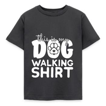 Perro Mascota - Camiseta niño - carbón - delante - AI Model Kid Female (0cm)