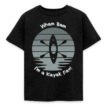Wham Bam je suis un fan de kayak! - T-shirt Enfant - noir - Devant - AI Model Kid Female (0cm)
