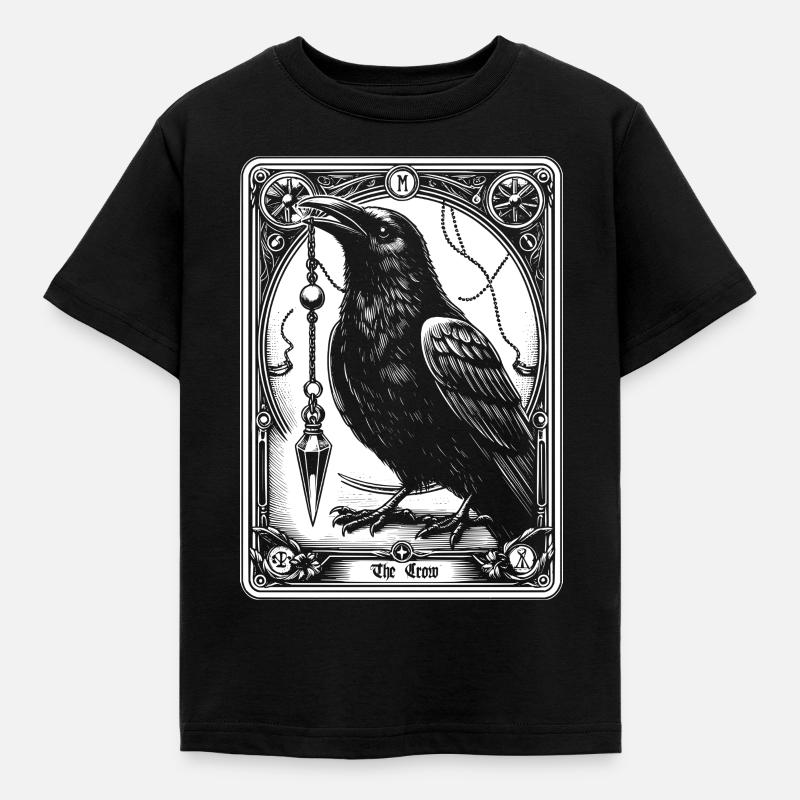 Corbeau Pendule Tarot - T-shirt Enfant - noir