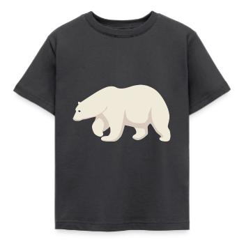 Ours polaire - T-shirt Enfant - charbon - Devant - AI Model Kid Female (0cm)