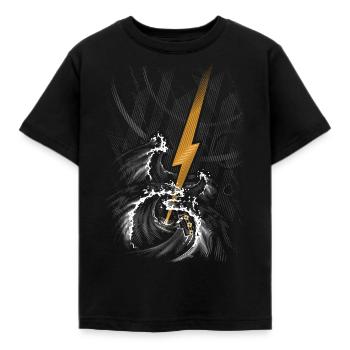 Musical Storm - Kinder T-Shirt - Schwarz - Vorne - AI Model Kid Female (0cm)