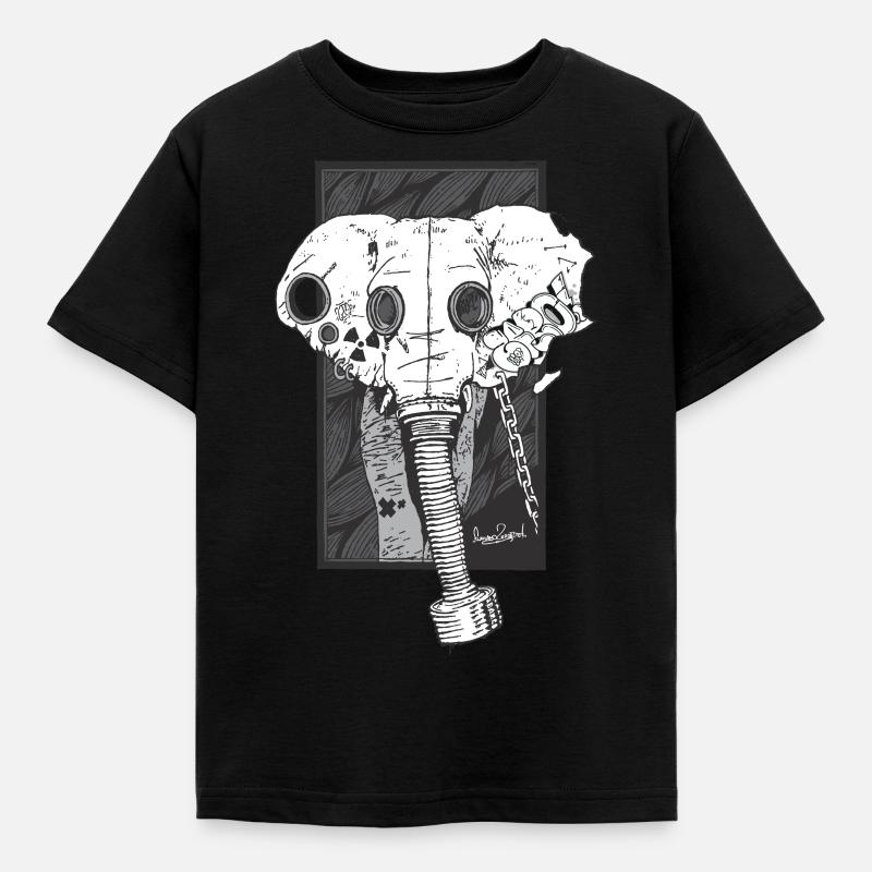 Elephant Bn - Kids' T-Shirt - black