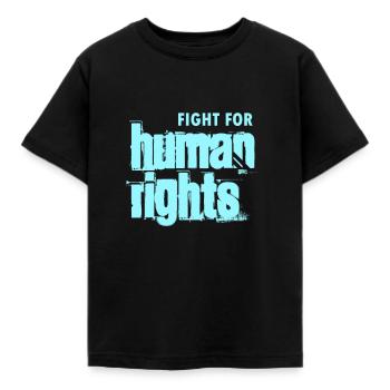 lutte pour les droits de l'homme - T-shirt Enfant - noir - Devant - AI Model Kid Female (0cm)
