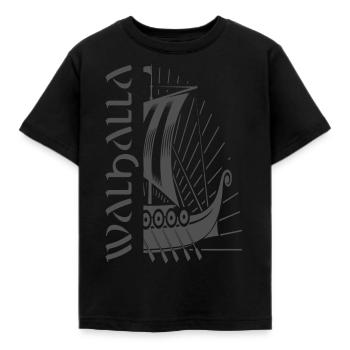 Valhalla Viking Vikings Bjoern Iron Side - Kids' T-Shirt - black - Front - AI Model Kid Female (0cm)