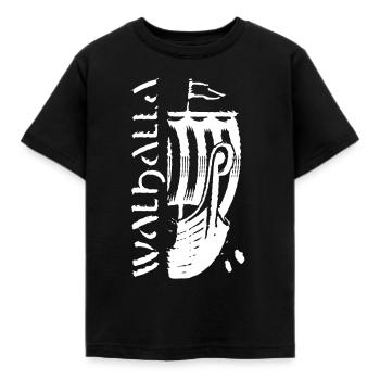 Valhalla Viking Vikings Bjoern Eisenseite - Kinder T-Shirt - Schwarz - Vorne - AI Model Kid Female (0cm)