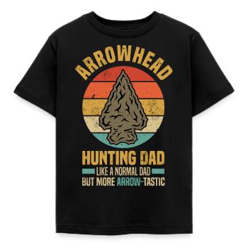 Collecte de pointes de flèches | Cadeaux de passe-temps Arrowhead - T-shirt Enfant - noir - Devant - AI Model Kid Female (0cm)