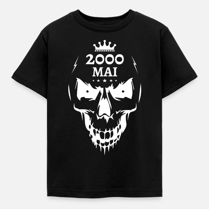 Maggio 2000 Skull - Maglietta per bambini - nero