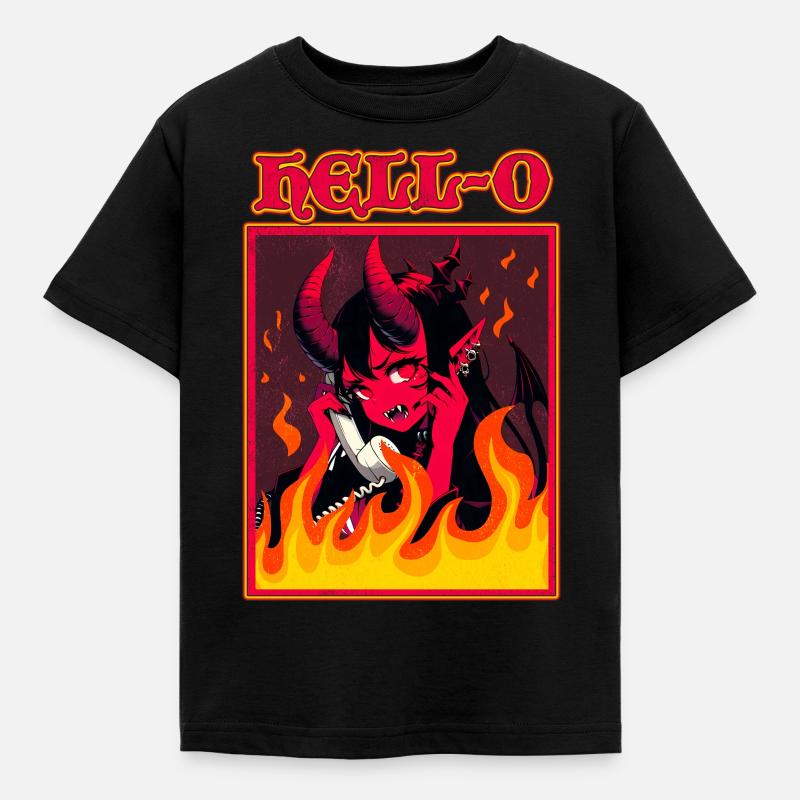 Hell-o Womens Hello I Am An Extrovert Funny - Kids' T-Shirt - black