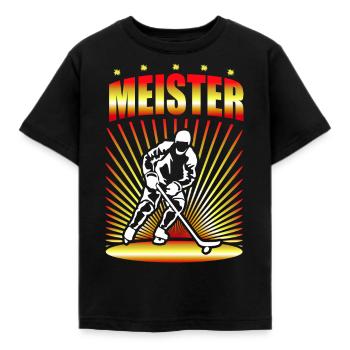 Hockey Master Hockey Player Gift - Kids' T-Shirt - black - Front - AI Model Kid Female (0cm)