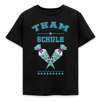 Team Schule Einschulung Schultüte Zuckertüte türk - Kinder T-Shirt - Schwarz - Vorne - AI Model Kid Female (0cm)