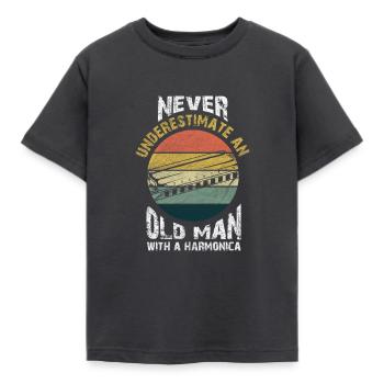 Harmonica - T-shirt Enfant - charbon - Devant - AI Model Kid Female (0cm)