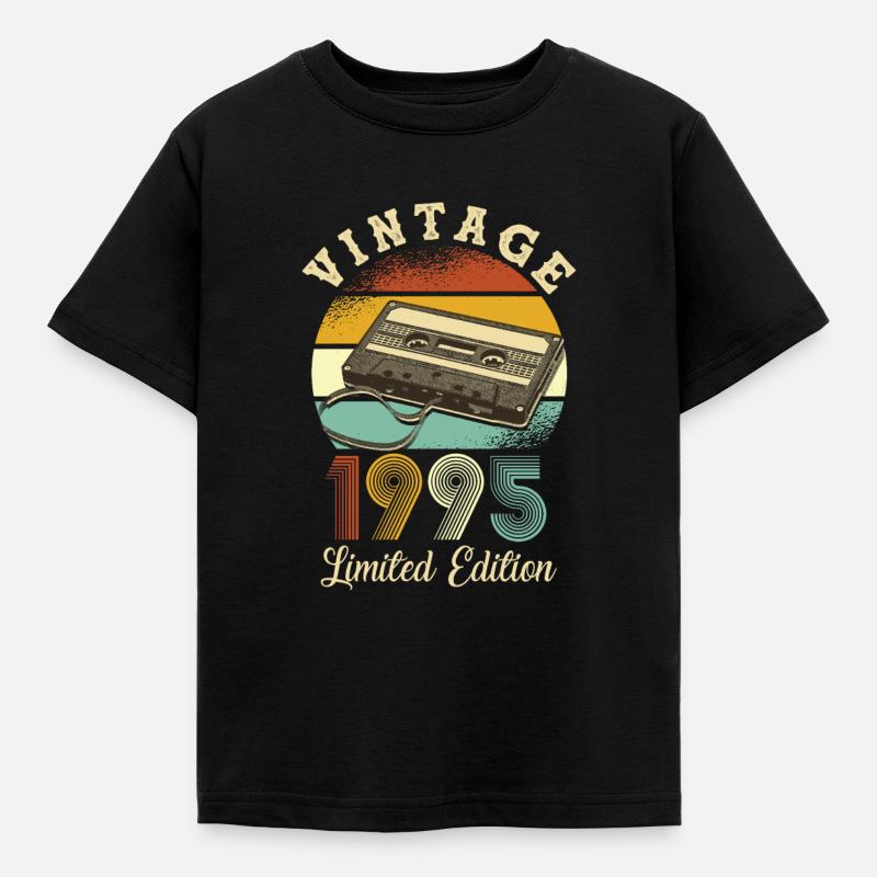 Vintage 1995 - Kinder T-Shirt - Schwarz