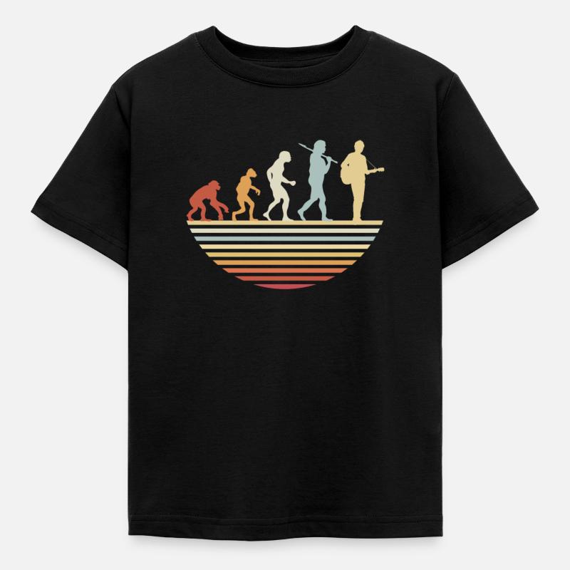 Guitar Evolution - Kinder T-Shirt - Schwarz