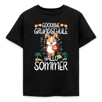 Goodbye Grundschule Hallo Sommer Grundschüler - Kinder T-Shirt - Schwarz - Vorne - AI Model Kid Female (0cm)