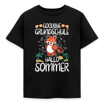 Goodbye Grundschule Hallo Sommer Grundschüler - Kinder T-Shirt - Schwarz - Vorne - AI Model Kid Female (0cm)