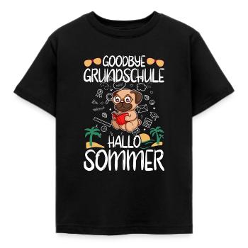 Goodbye Grundschule Hallo Sommer Grundschüler - Kinder T-Shirt - Schwarz - Vorne - AI Model Kid Female (0cm)