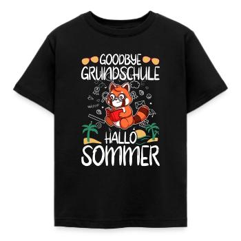 Goodbye Grundschule Hallo Sommer Grundschüler - Kinder T-Shirt - Schwarz - Vorne - AI Model Kid Female (0cm)